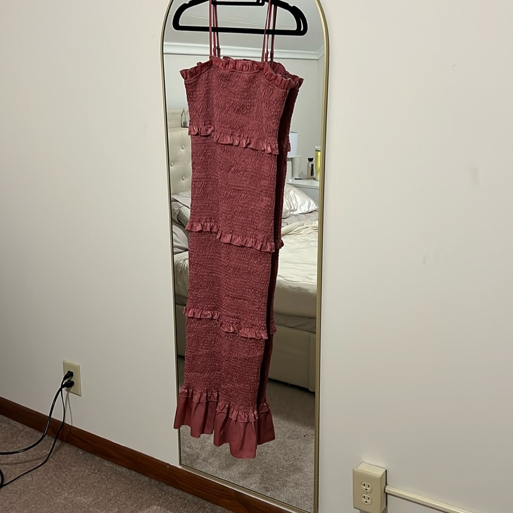 Pink Blush Body con maxi dress